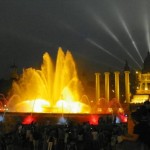 Ramyte Ispanijoje Barselonos muzikiniai ir sviesu fontanai