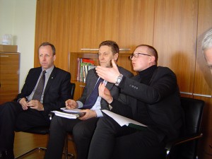 Iš kairės: R. Steponkus, E. Benetis, R. Budrikas. (Oresto Lidžiaus nuotr.)