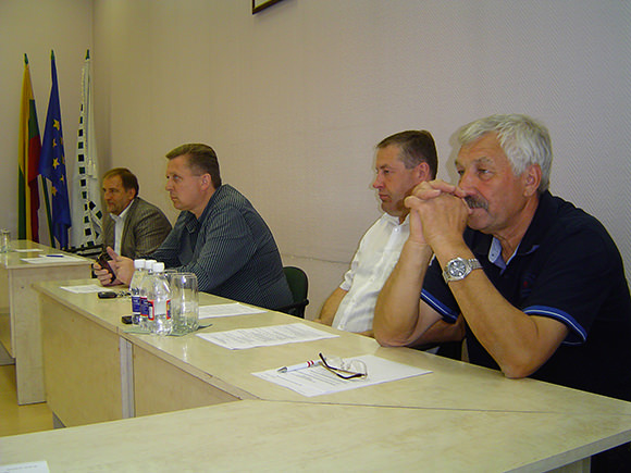 Iš kairės: Š. Laužikas, A. Jakas, V. Pozingis, A. Balčytis. (Oresto Lidžiaus nuotr.)